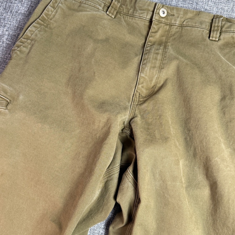 Men Duluth Trading Co Pant | W34XL30 | Olive Green Flex Ballroom‎ Khakis